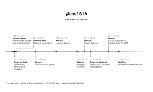 Information Architecture course timeline